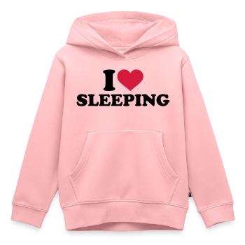 Schlafen - Kinder Premium Organic Hoodie - Rosa - Vorne - AI Model Kid Female (0cm)