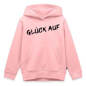 Glück auf - Kinder Premium Organic Hoodie - Rosa - Vorne - AI Model Kid Female (0cm)