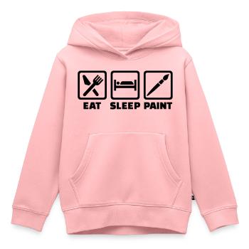 Malen - Kinder Premium Organic Hoodie - Rosa - Vorne - AI Model Kid Female (0cm)
