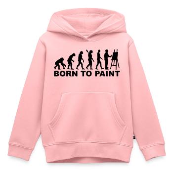 Malen - Kinder Premium Organic Hoodie - Rosa - Vorne - AI Model Kid Female (0cm)