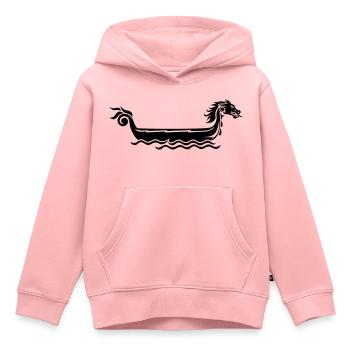 Drachenboot - Kinder Premium Organic Hoodie - Rosa - Vorne - AI Model Kid Female (0cm)