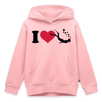 Schnorcheln - Kinder Premium Organic Hoodie - Rosa - Vorne - AI Model Kid Female (0cm)