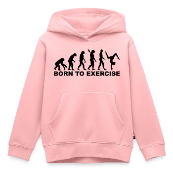 Bodenturnen - Kinder Premium Organic Hoodie - Rosa - Vorne - AI Model Kid Female (0cm)
