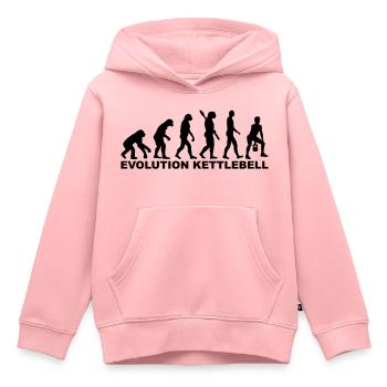 Kettlebell - Kinder Premium Organic Hoodie - Rosa - Vorne - AI Model Kid Female (0cm)