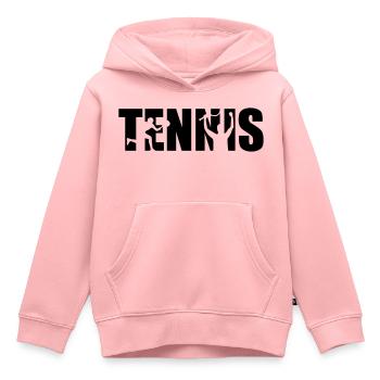 Tennis - Kinder Premium Organic Hoodie - Rosa - Vorne - AI Model Kid Female (0cm)