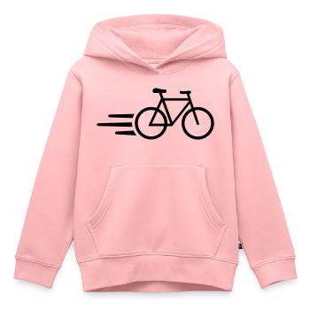 Bicycle - Kids Premium Organic Hoodie - rose - Front - AI Model Kid Female (0cm)