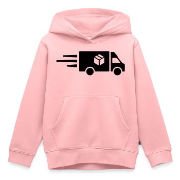LKW - Kinder Premium Organic Hoodie - Rosa - Vorne - AI Model Kid Female (0cm)