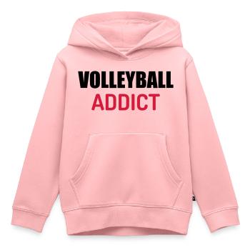 Volleyball - Volley Ball - Volley-Ball - Sport - Kinder Premium Organic Hoodie - Rosa - Vorne - AI Model Kid Female (0cm)