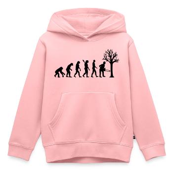 Holzfäller - Kinder Premium Organic Hoodie - Rosa - Vorne - AI Model Kid Female (0cm)