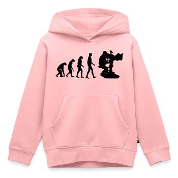 Cameraman / Camera / Video / Cadreur - Sweat Premium à capuche enfant bio - rose - Devant - AI Model Kid Female (0cm)