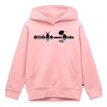 Landschaft - Spreewald - Kinder Premium Organic Hoodie - Rosa - Vorne - AI Model Kid Female (0cm)