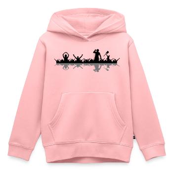 Musik - Menschen Band - Kinder Premium Organic Hoodie - Rosa - Vorne - AI Model Kid Female (0cm)