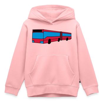 Bus - Kinder Premium Organic Hoodie - Rosa - Vorne - AI Model Kid Female (0cm)