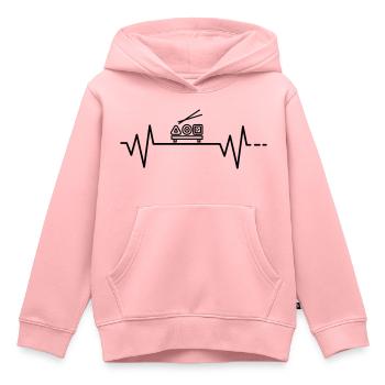 Herzschlag Sushi Reis Fisch Asiatisch Stäbchen Go - Kinder Premium Organic Hoodie - Rosa - Vorne - AI Model Kid Female (0cm)