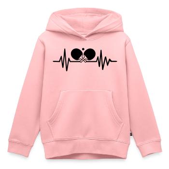 Ping-pong - Kids Premium Organic Hoodie - rose - Front - AI Model Kid Female (0cm)