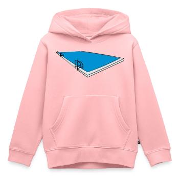 piscine - Sweat Premium à capuche enfant bio - rose - Devant - AI Model Kid Female (0cm)