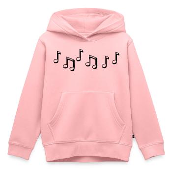 musiknoten - Kinder Premium Organic Hoodie - Rosa - Vorne - AI Model Kid Female (0cm)