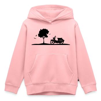 Fahrzeug - Schalbe Baum - Kinder Premium Organic Hoodie - Rosa - Vorne - AI Model Kid Female (0cm)
