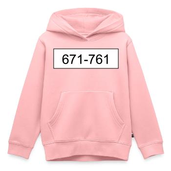 Carnaval de crackeur de réservoir - Sweat Premium à capuche enfant bio - rose - Devant - AI Model Kid Female (0cm)