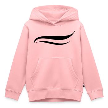 Curved lines decor - Kids Premium Organic Hoodie - rose - Front - AI Model Kid Female (0cm)