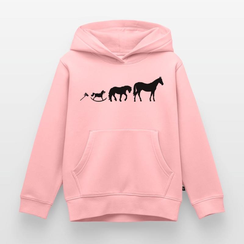 Evolution Horses - Equestrian Evolution Kids Premium Organic Hoodie