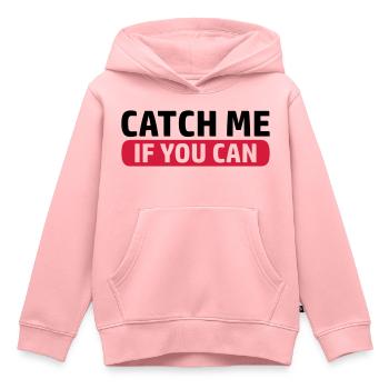 Spiel Catch Me - Kinder Premium Organic Hoodie - Rosa - Vorne - AI Model Kid Female (0cm)