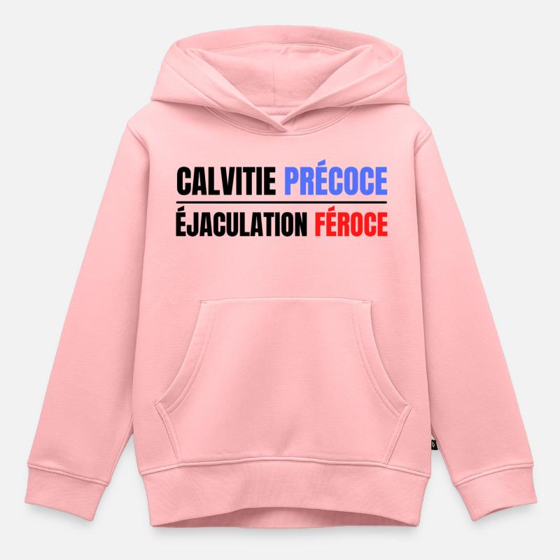 CALTIVIE PRÉCOCE - Sweat Premium à capuche enfant bio - rose