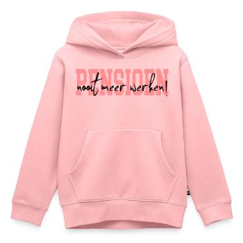 Pension - Kinder Premium Organic Hoodie - Rosa - Vorne - AI Model Kid Female (0cm)