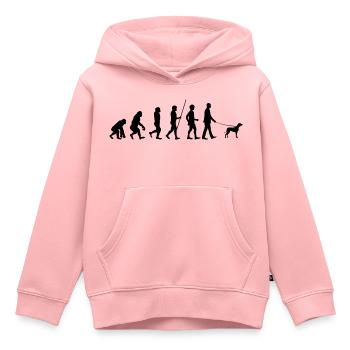 Homme éducation canine Chien Sort Cadeau - Sweat Premium à capuche enfant bio - rose - Devant - AI Model Kid Female (0cm)
