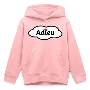 Adieu - Kinder Premium Organic Hoodie - Rosa - Vorne - AI Model Kid Female (0cm)