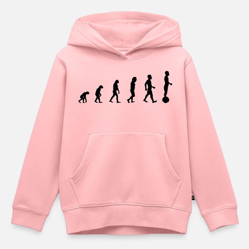 Gyroroue évolution - Sweat Premium à capuche enfant bio - rose