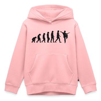 Évolution du Kung Fu - Sweat Premium à capuche enfant bio - rose - Devant - AI Model Kid Female (0cm)