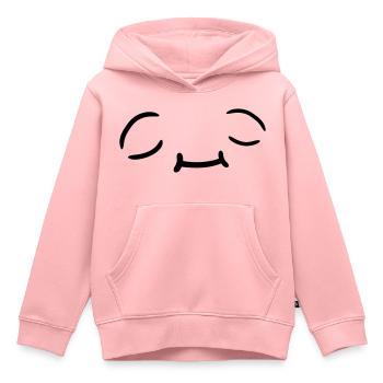 Conception de visage détendue - Sweat Premium à capuche enfant bio - rose - Devant - AI Model Kid Female (0cm)