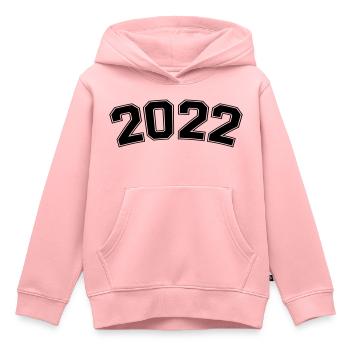 2022 - Kids Premium Organic Hoodie - rose - Front - AI Model Kid Female (0cm)