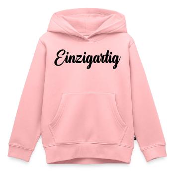 Einzigartig - Kinder Premium Organic Hoodie - Rosa - Vorne - AI Model Kid Female (0cm)