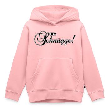 Hey Schnügge! - Kinder Premium Organic Hoodie - Rosa - Vorne - AI Model Kid Female (0cm)