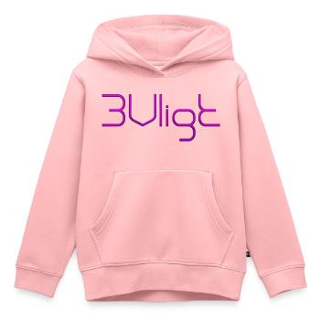 SMS chat langue fortifications anglais trois 3 trois - Sweat Premium à capuche enfant bio - rose - Devant - AI Model Kid Female (0cm)