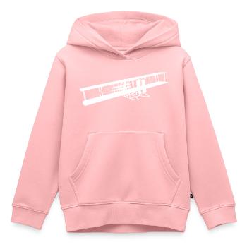 Historisches Motorflugzeug von 1905 - Kinder Premium Organic Hoodie - Rosa - Vorne - AI Model Kid Female (0cm)