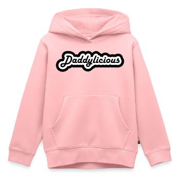 Daddylicious fühlen - Kinder Premium Organic Hoodie - Rosa - Vorne - AI Model Kid Female (0cm)
