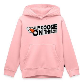 goose on the loose - Kinder Premium Organic Hoodie - Rosa - Vorne - AI Model Kid Female (0cm)