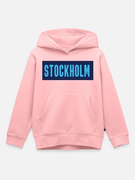 Stockholm2 - Hoodie Premium barn ekologisk - rosa