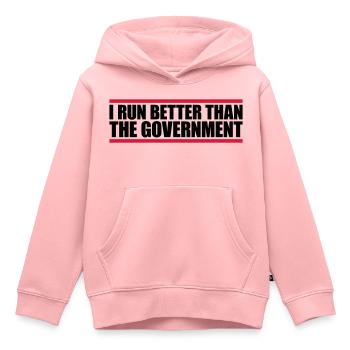 mieux fonctionner que le gouvernement - Sweat Premium à capuche enfant bio - rose - Devant - AI Model Kid Female (0cm)