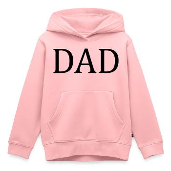 Dad - Kinder Premium Organic Hoodie - Rosa - Vorne - AI Model Kid Female (0cm)