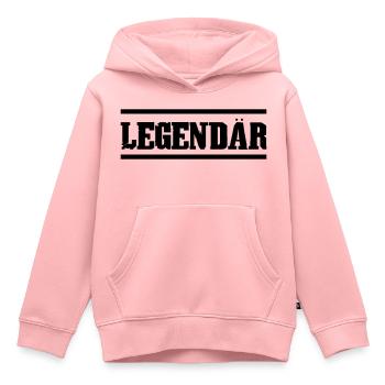 Legendär - Kinder Premium Organic Hoodie - Rosa - Vorne - AI Model Kid Female (0cm)