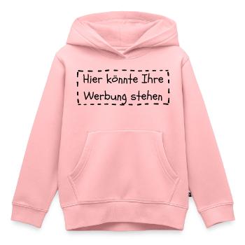 Hier könnte Ihre Werbung stehen - Kinder Premium Organic Hoodie - Rosa - Vorne - AI Model Kid Female (0cm)