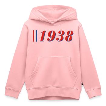 Jahr 1938 - Kinder Premium Organic Hoodie - Rosa - Vorne - AI Model Kid Female (0cm)