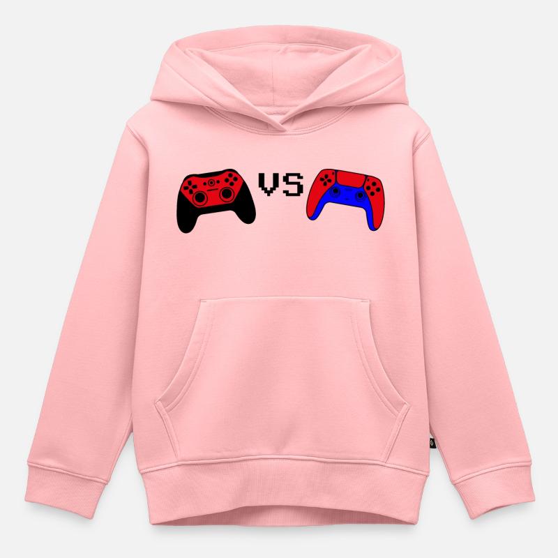 Contrôleur VS - Sweat Premium à capuche enfant bio - rose