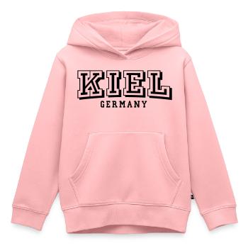 Kiel - Kinder Premium Organic Hoodie - Rosa - Vorne - AI Model Kid Female (0cm)