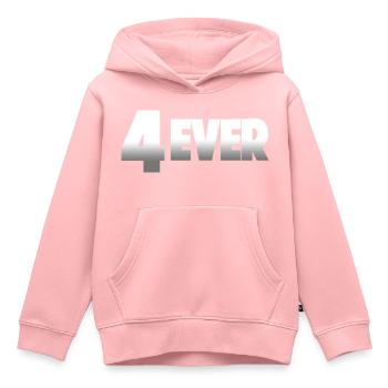 4Ever Album Titel Metal Look - Kinder Premium Organic Hoodie - Rosa - Vorne - AI Model Kid Female (0cm)
