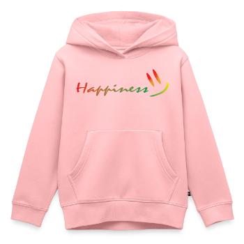 Happiness - Kinder Premium Organic Hoodie - Rosa - Vorne - AI Model Kid Female (0cm)